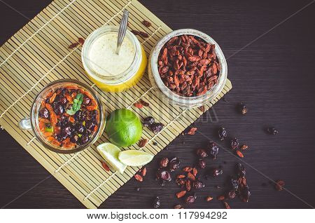 Fresh Antioxidant Herbal Tea From Goji Berries