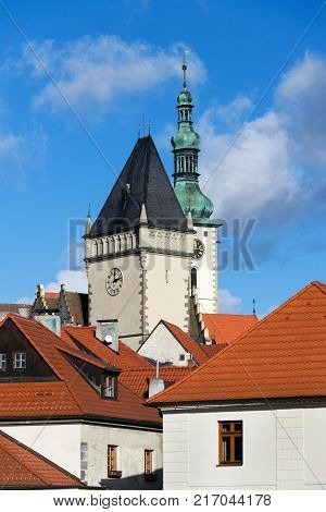 Tabor Town Hall Tower And Church Of Transfiguration Of Jesus