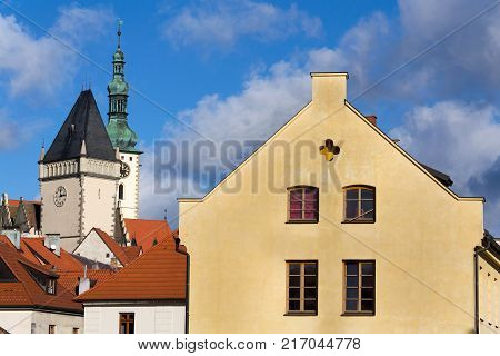 Tabor Town Hall Tower And Church Of Transfiguration Of Jesus