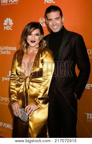 LOS ANGELES - DEC 3:  Shashana Bean, Omar Sharif Jr at the 2017 TrevorLIVE Los Angeles at Beverly Hilton Hotel on December 3, 2017 in Beverly Hills, CA