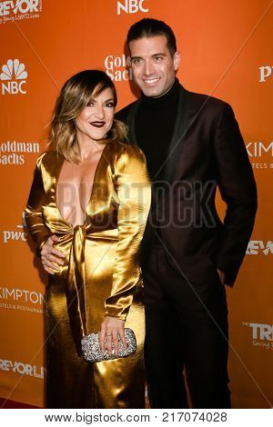 LOS ANGELES - DEC 3:  Shashana Bean, Omar Sharif Jr at the 2017 TrevorLIVE Los Angeles at Beverly Hilton Hotel on December 3, 2017 in Beverly Hills, CA
