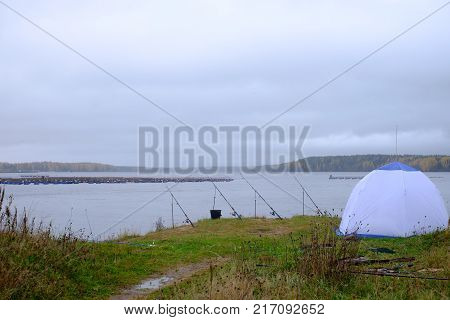 Competitions in sport fishing on the river Desna Smolensk oblast