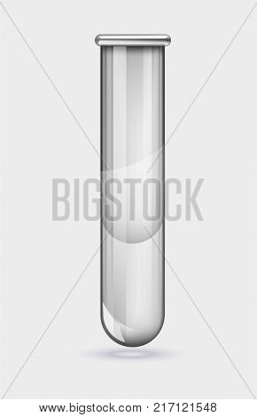 Illustration of scientific glassware - test tubes. Vector illustration in transparent beckgraund.