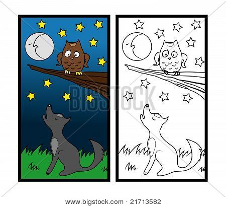 Forest Animals Coloring Paper
