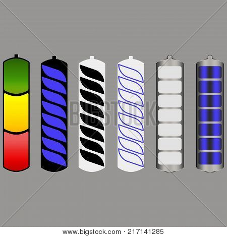 Vector image of different battery charging options
