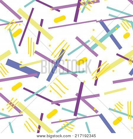 memphis abstrat style figures background vector illustration