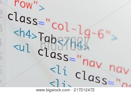 Real Html Code Image & Photo (Free Trial) | Bigstock