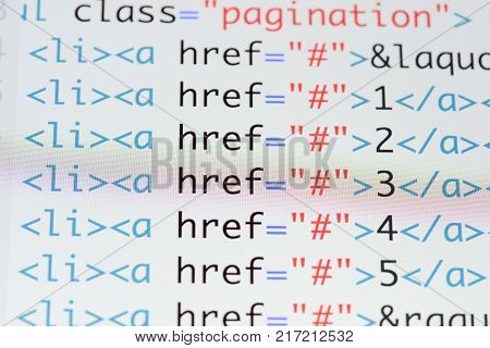 Real Html Code Image & Photo (Free Trial) | Bigstock