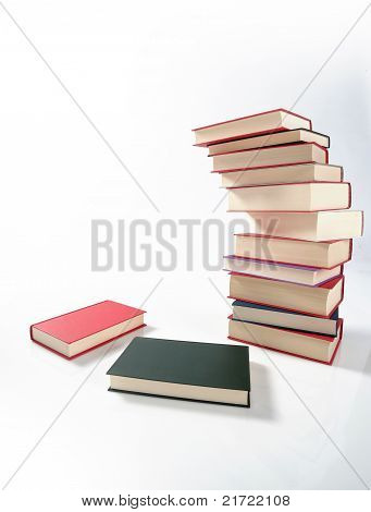 pilha de livros