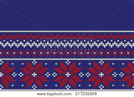 Winter festive Christmas knitted pattern woolen knitted 2018