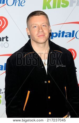 LOS ANGELES - DEC 2:  Macklemore at the Jingle Ball 2017 at the Forum on December 2, 2017 in Inglewood, CA