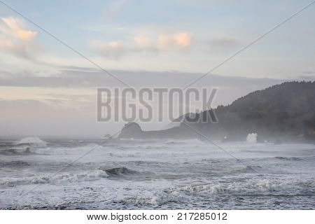 Lagoon Creek shore near Klamath Northen California