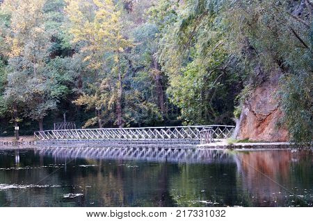 Monasterio de piedra located in Zaragoza, Spain, Europe