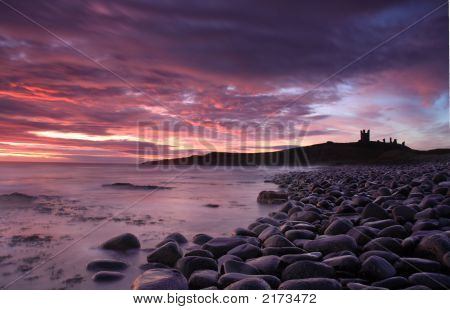 Sunrise Dunstanburgh Castle