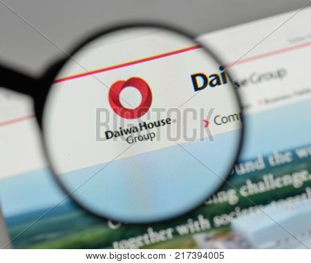 Milan, Italy - August 10, 2017: Daiwa House Industry Logo On The Website Homepage.
