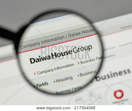 Milan, Italy - August 10, 2017: Daiwa House Industry Logo On The Website Homepage.