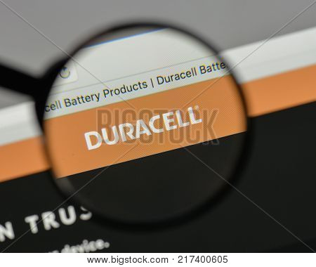 Milan, Italy - August 10, 2017: Duracell. Logo On The Website Homepage.