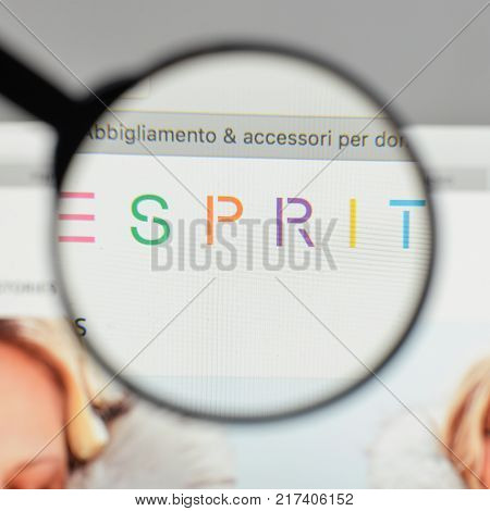 Milan, Italy - August 10, 2017: Esprit Logo On The Website Homepage.