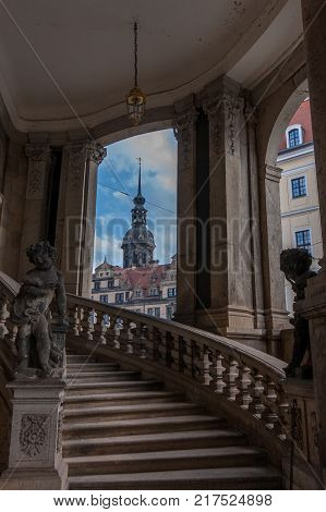 Zwinger in Dresden in Saxonia in Germany