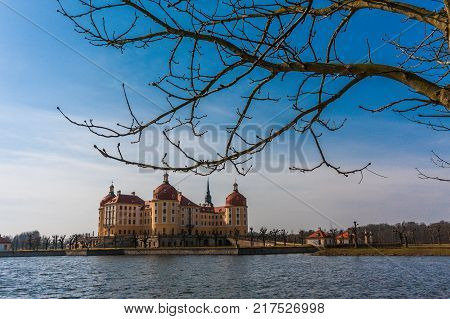 Castle Moritzburg near Dresden in Saxonia in Germany
