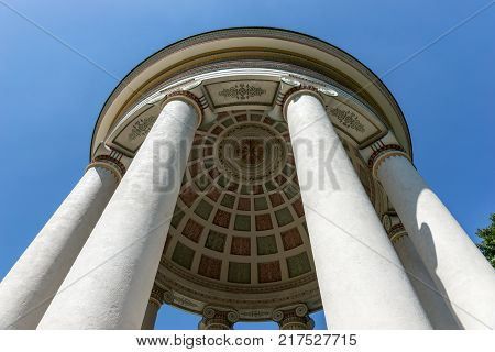 Detail of the Monopteros temple in the English Garden in Munich Germany