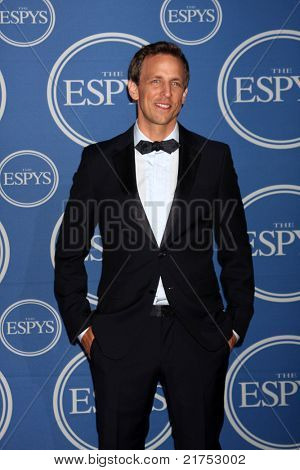 LOS ANGELES - 13 de julho: Seth Meyers na sala de imprensa do 2011 ESPY Awards, no Nokia Theatre em LA 