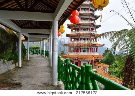 Genting Highlands, Malaysia - November 2, 2017: Chin Swee Caves Temple