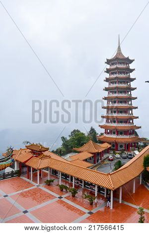 Genting Highlands, Malaysia - November 2, 2017: Chin Swee Caves Temple