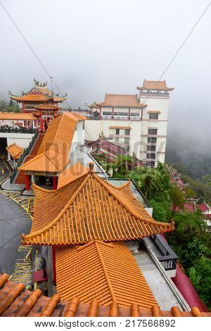Genting Highlands, Malaysia - November 2, 2017: Chin Swee Caves Temple