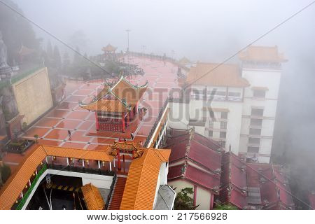 Genting Highlands, Malaysia - November 2, 2017: Chin Swee Caves Temple