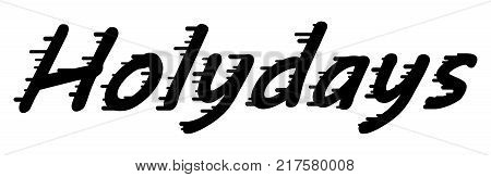 Holydays vector sticker. Holyday vector silhouette for print or design. Vector sticker desing. Holydays sticker vector illustration.