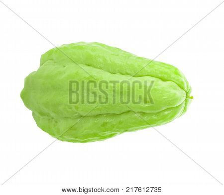 Chayote fresh an isolated on white background