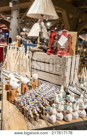 Germany / Koserow - October 21, 2017: Shop Karls in Koserow