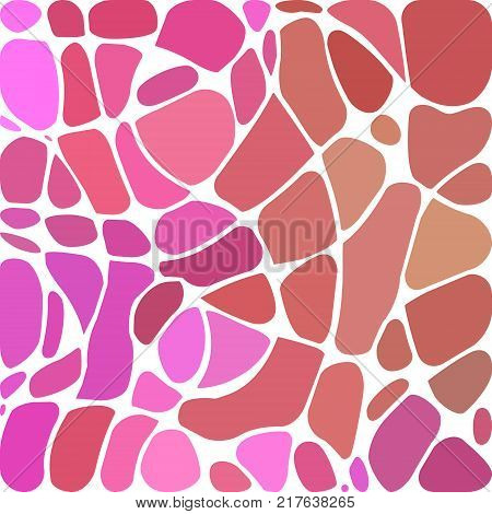 abstract vector stained-glass mosaic background - pinnk and beige