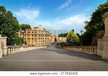 View from above Piazza aracoeli Rome, Italy