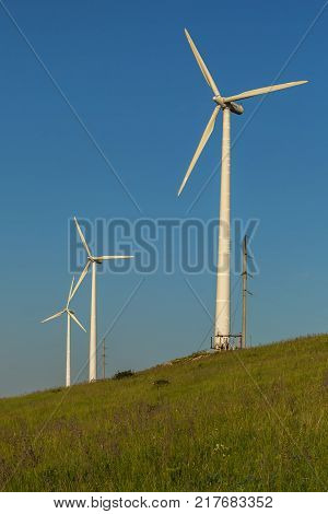 Wind power stations on the Crimean peninsula