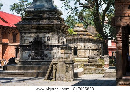 Pashupatinath temple complex in Kathmandu, Nepal