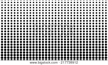 Dynamic black and white composition. Halftone element. 3d rendering