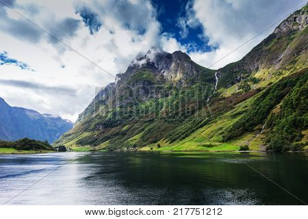 beautiful view of the sognefjord, Norway
