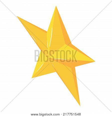 Christmas star icon. Isometric illustration of christmas star vector icon for web