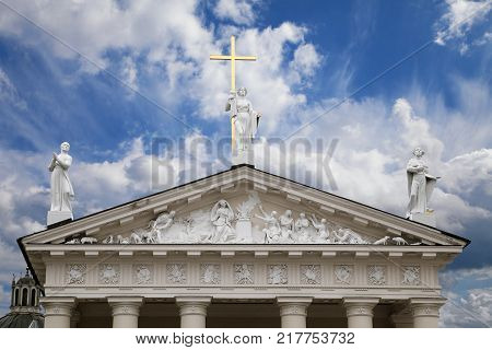 St. Stanislaus and St Ladislaus cathedral in Vilnius, Lithuania