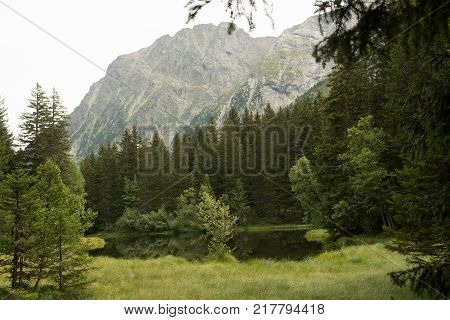 Old Wooden Mountain Hut Refuge For Hikers, Protect Against Bad Weather Conditions