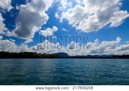 Observation Site Of Lake Cheo Lan, Thailand.