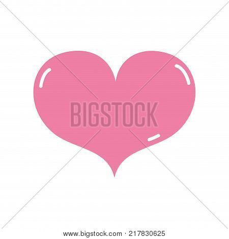 colorful heart symbol of love and passion iconvector illustration
