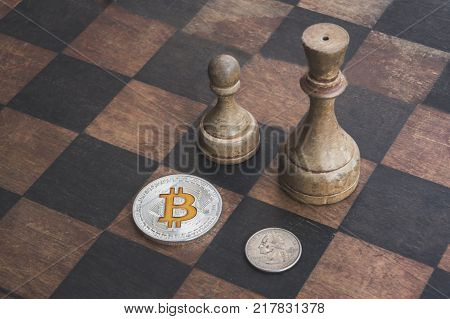 Bitcoin better than money, money game concept