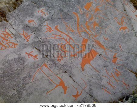 norwegische Rock carvings
