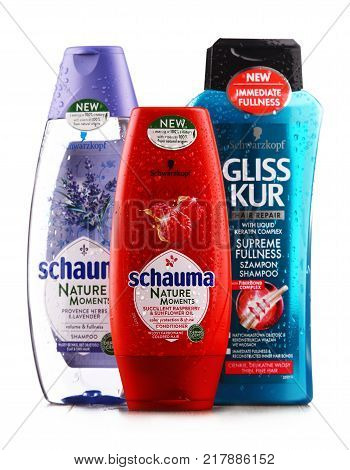 Containers Of Schwarzkopf Products Isolated On White