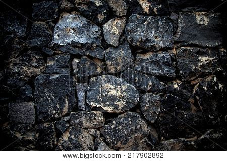 Texture of the stones. Autumn uotdoor hiking.