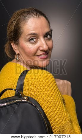 Portrait Of 40-year-old Woman With Different Emotions