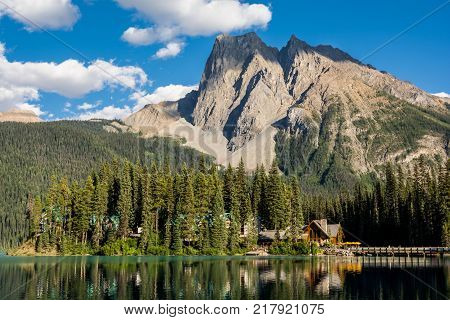 Emerald Lake in Yoho National Park BC